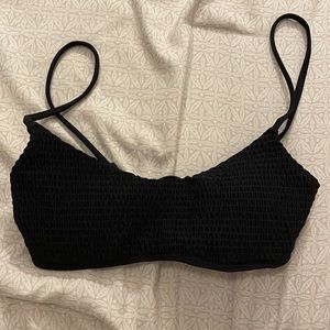black Hollister xs swim top